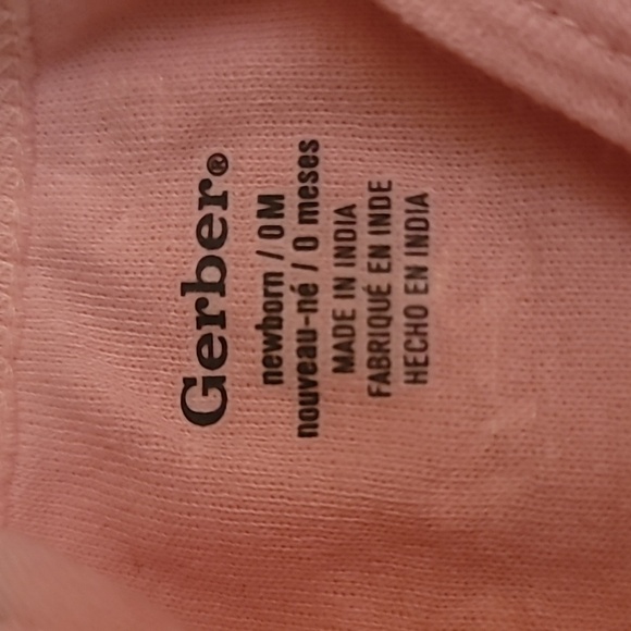 Gerber Girl 3-Pack Variety Onesies Bodysuits, 0 - 3 Months Pink, Lavender, White - Picture 5 of 11